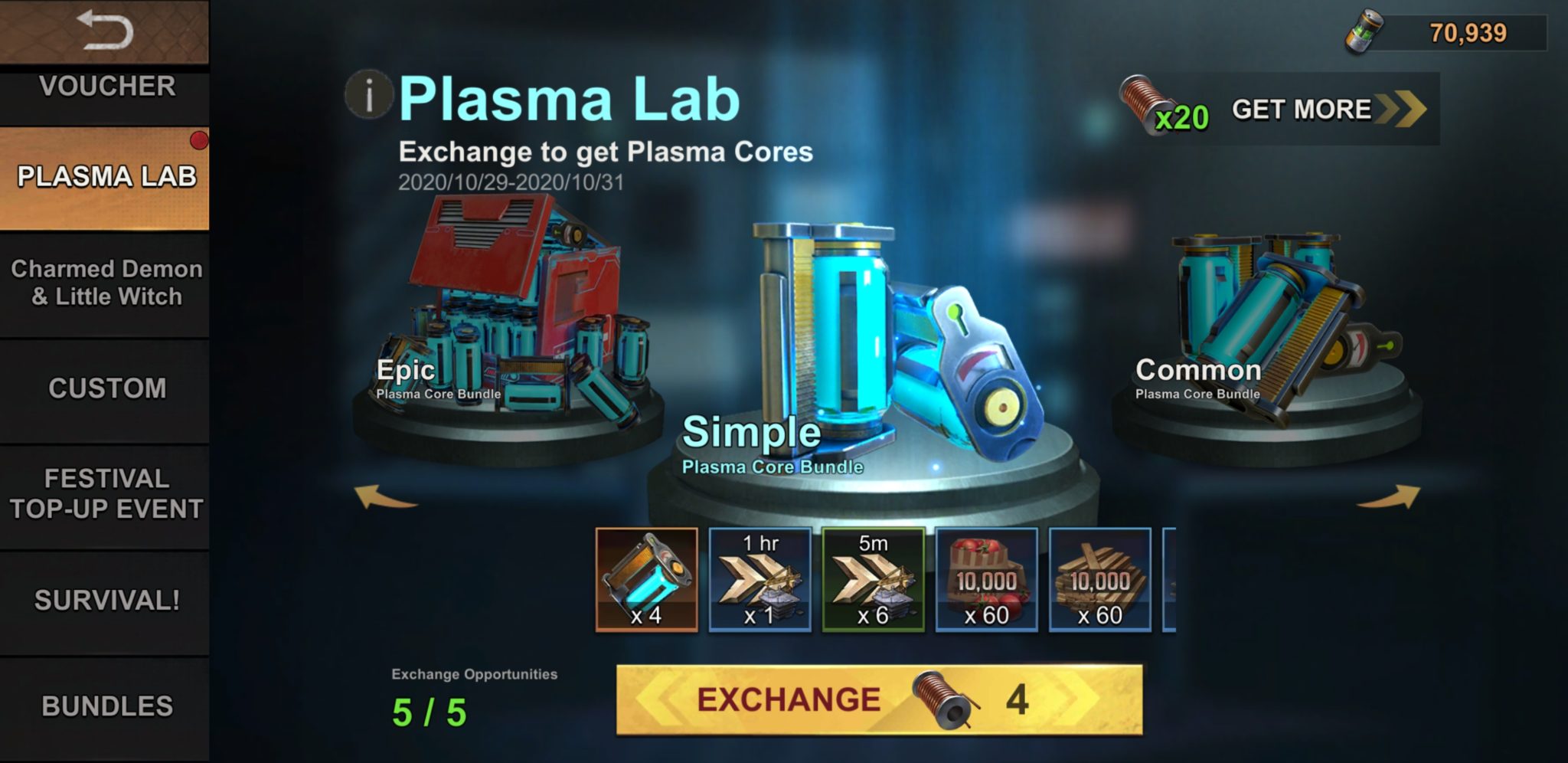 Plasma core. Plasma core